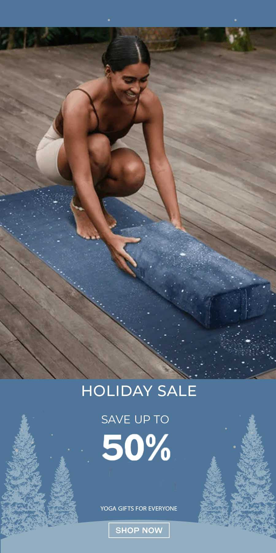 holiday yoga sale