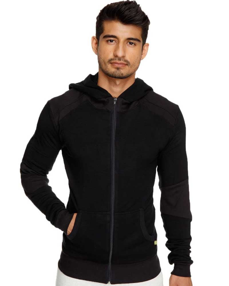 4-rth Mid-Weight Fleece Performance Hoodie (Black)