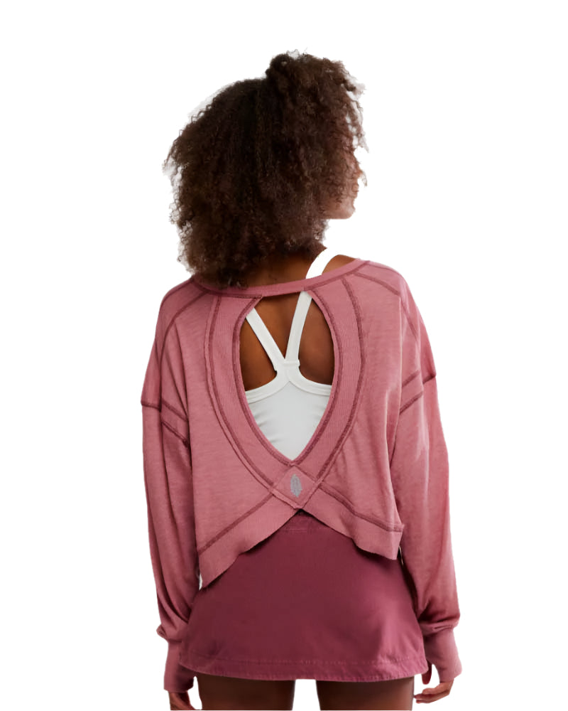 Free People Movement open back shirt