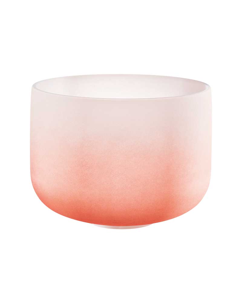 Sound Healing Lab 13" Sacral Chakra Crystal Singing Bowl D Note - 440 Hz Orange