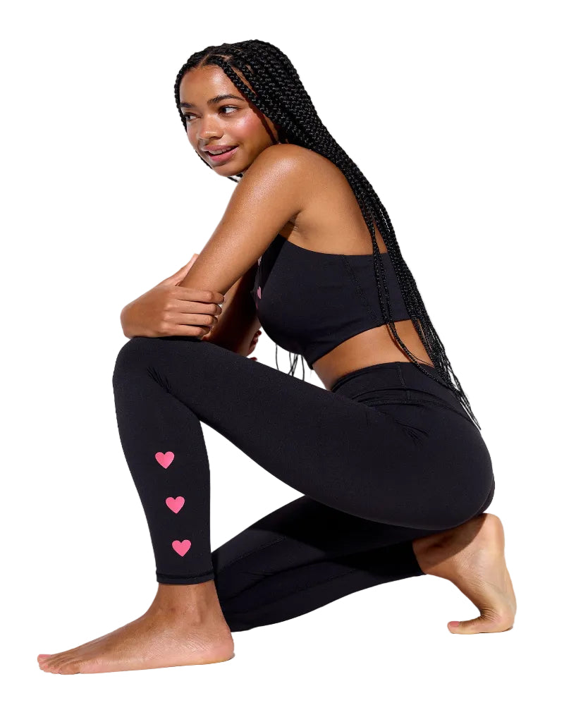 spiritual gangster 3 of hearts lotus legging