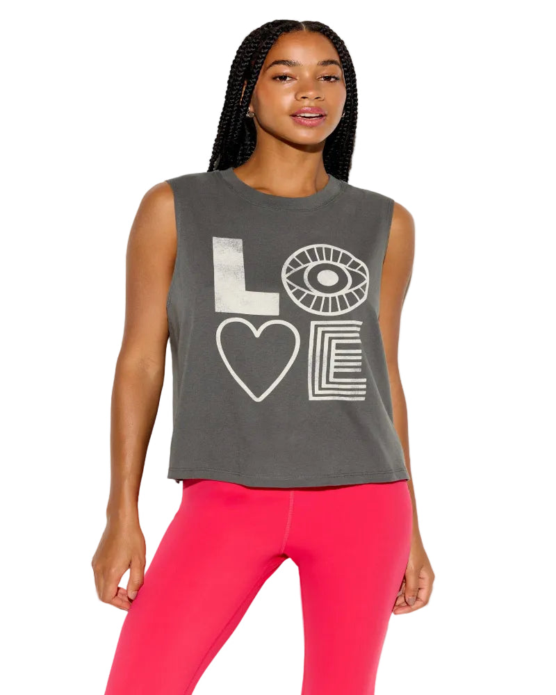 spiritual gangster Eye Love Vibe Tank