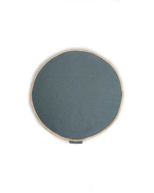 Organic Round Meditation Cushion - Ocean