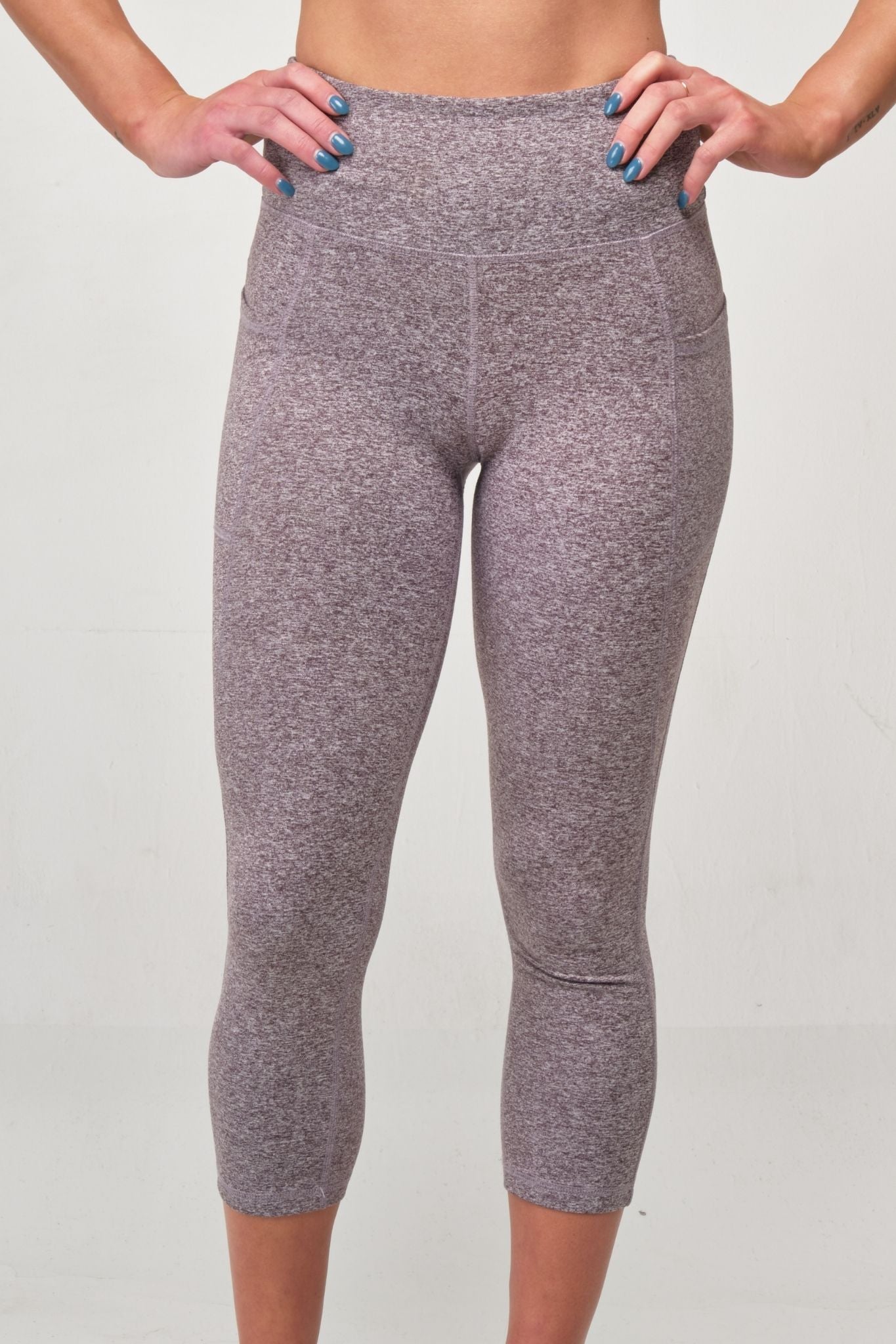 Gray Heather Pocket Capri Leggings