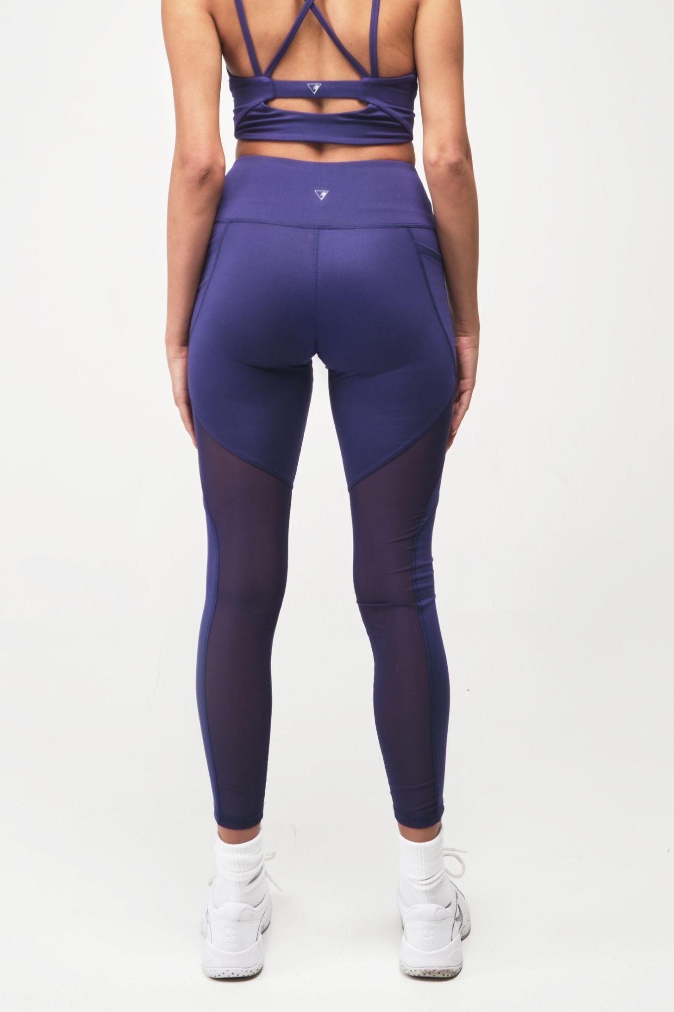 Navy High-Waist Leggings with pockets