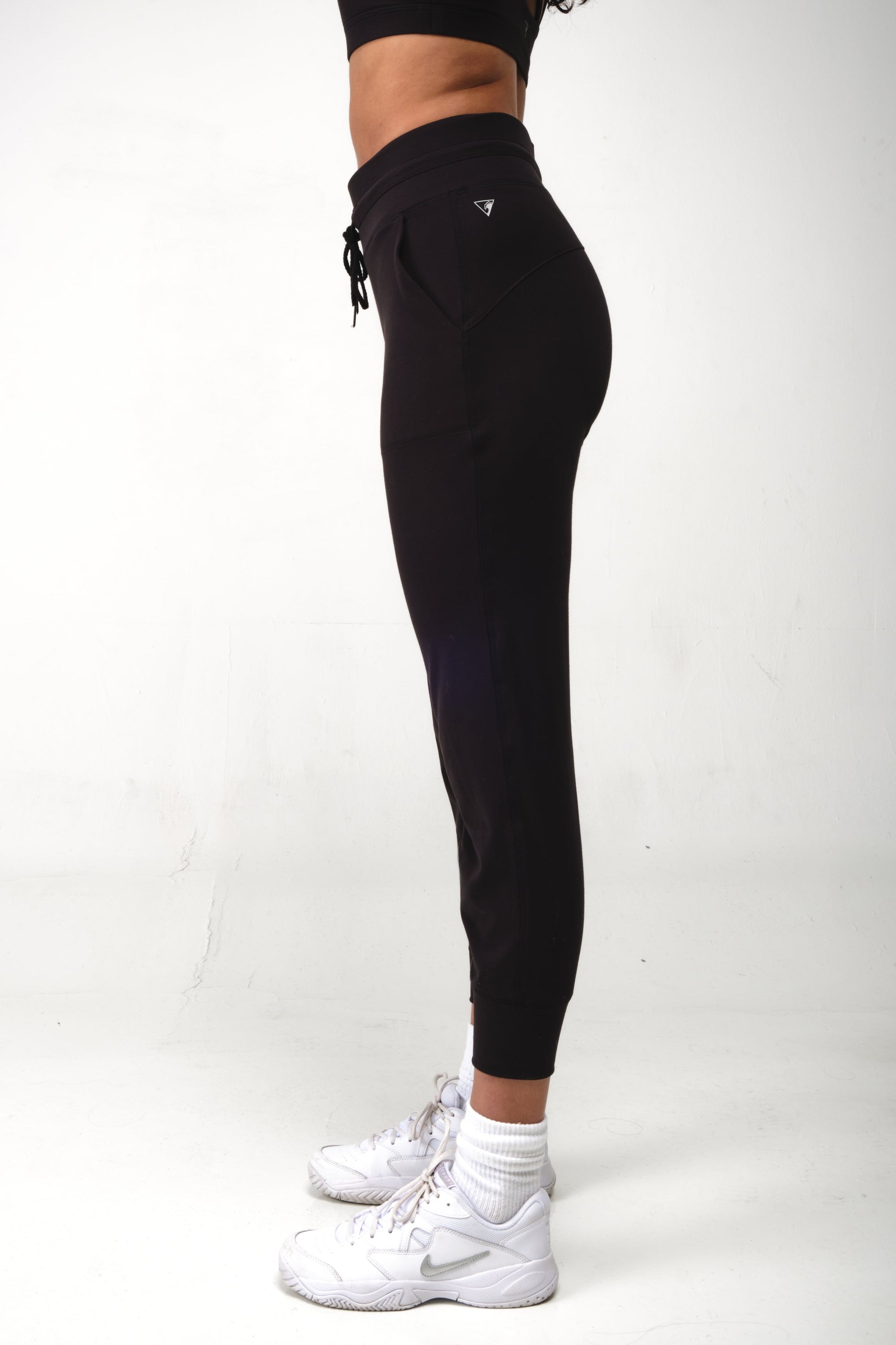 Sweat-wicking High-Waist Joggers