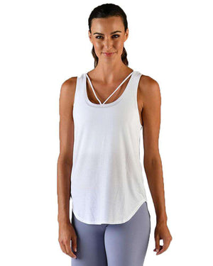 Glyder Glyder White Arrow Tank Mukha Yoga