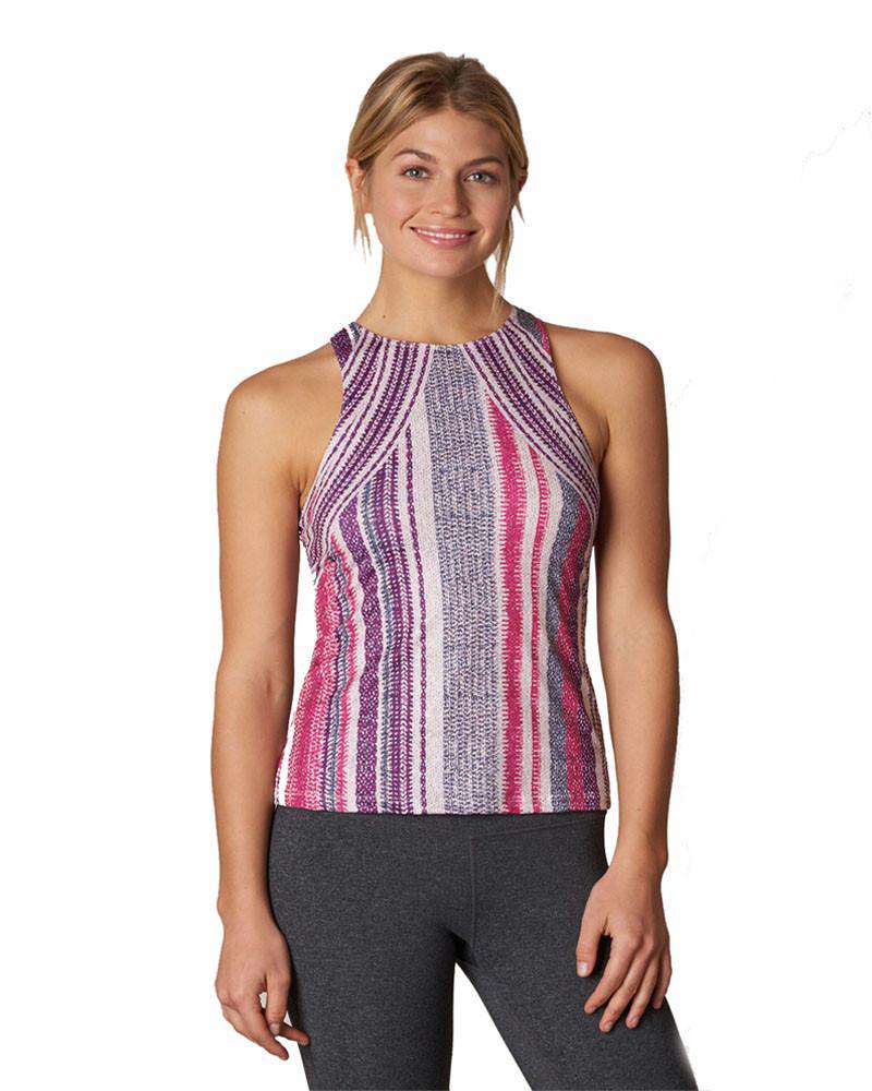 Prana Boost Stripe Yoga Top - Mukha Yoga