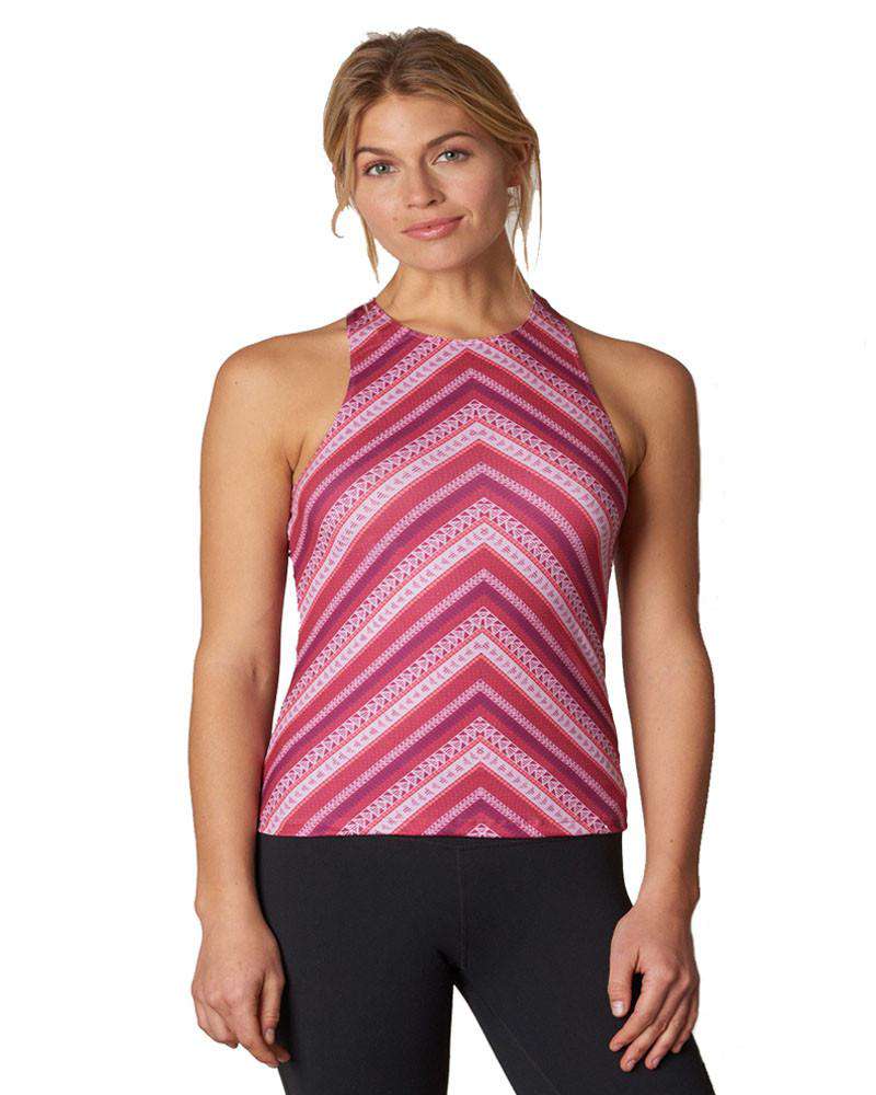 Prana Boost Printed Workout Tank - Mukha Yoga