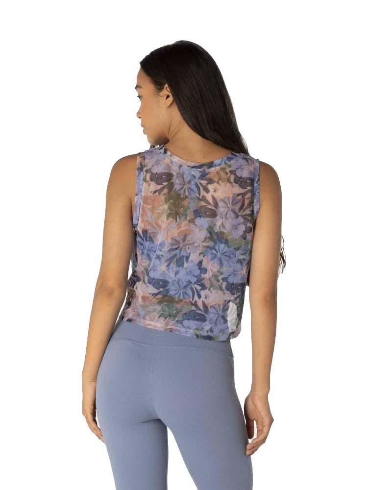 Beyond YogaBeyond YogaBotanical Bouquet Mesh Balanced Cropped TankMukha Yoga