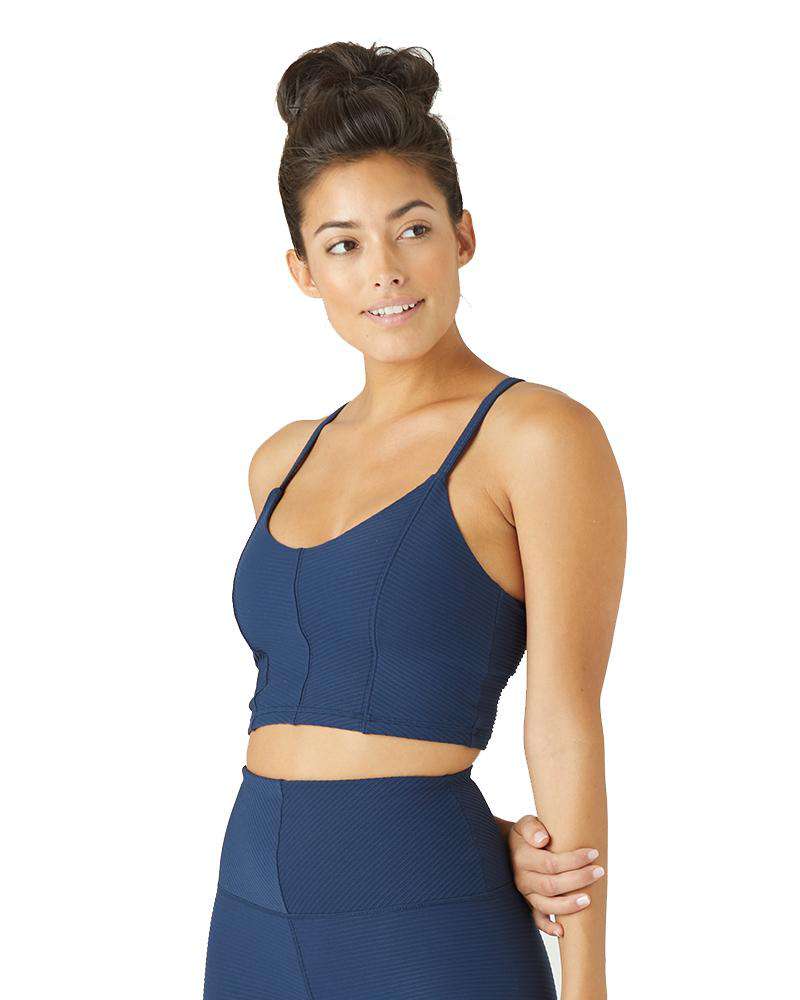 Glyder Navy Charge Sports Bra | Mukha Yoga