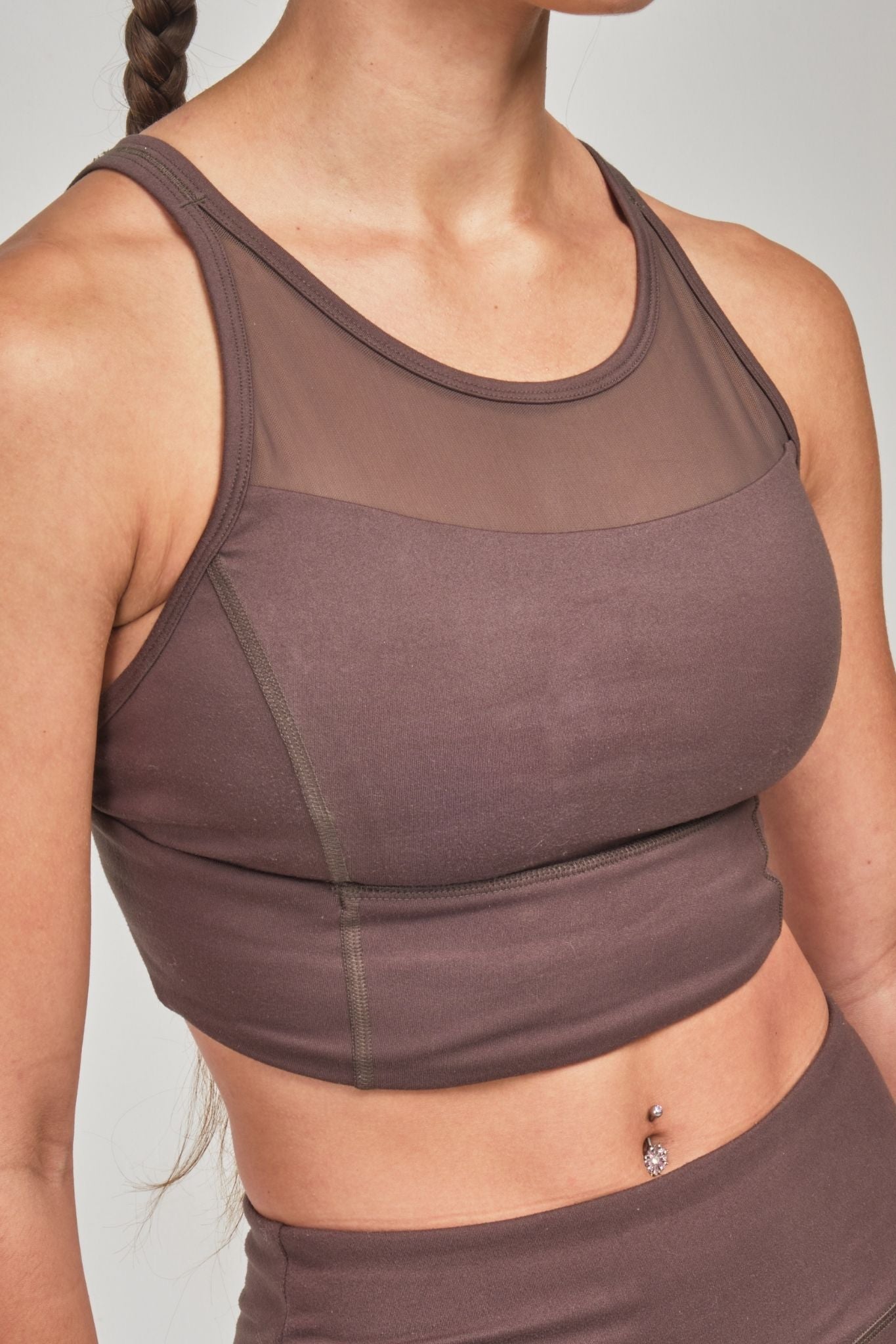 Olive Longline Sports Bra