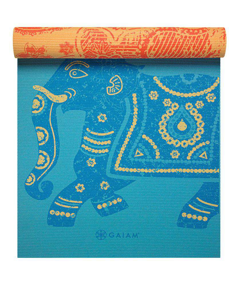 Buy Gaiam 5mm Jute Yoga Mat Blue at