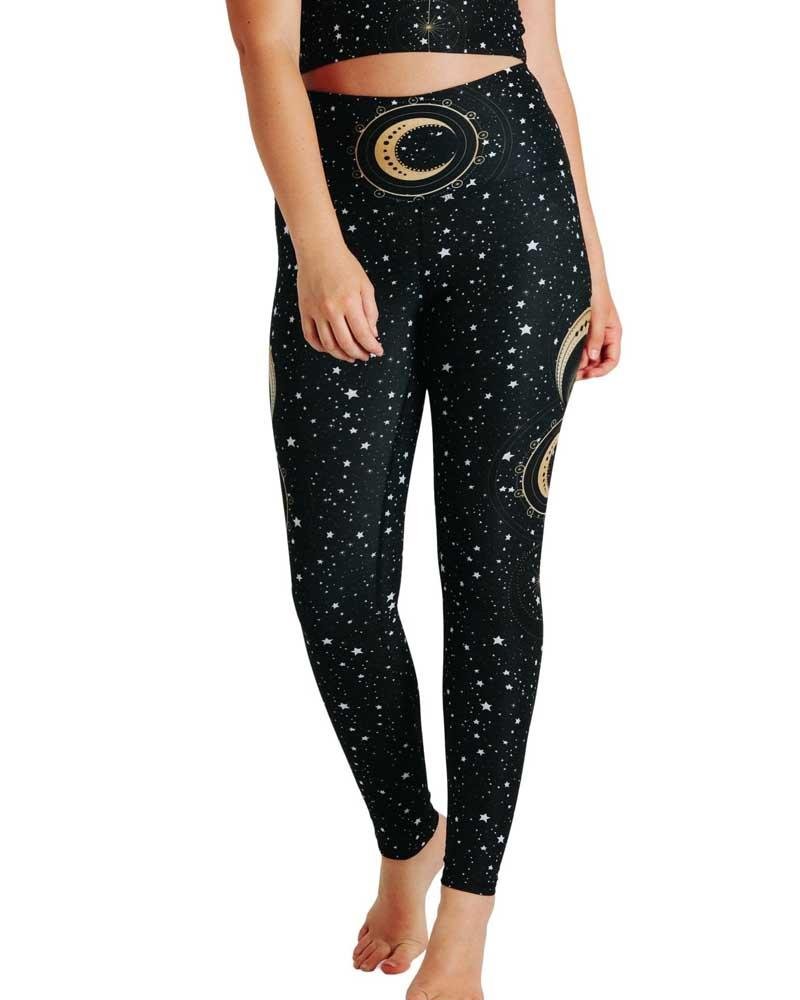 Yoga Democracy Fortune Teller Legging - Black