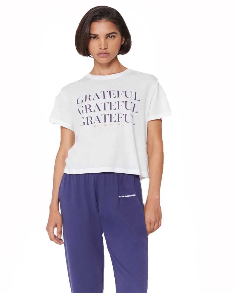 Spiritual GangsterGrateful Crop Tee - Mukha Yoga