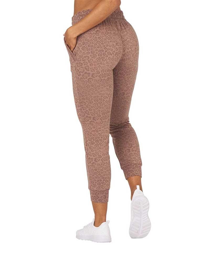 Glyder Halfway Cocoa Leopard Jogger Mukha Yoga