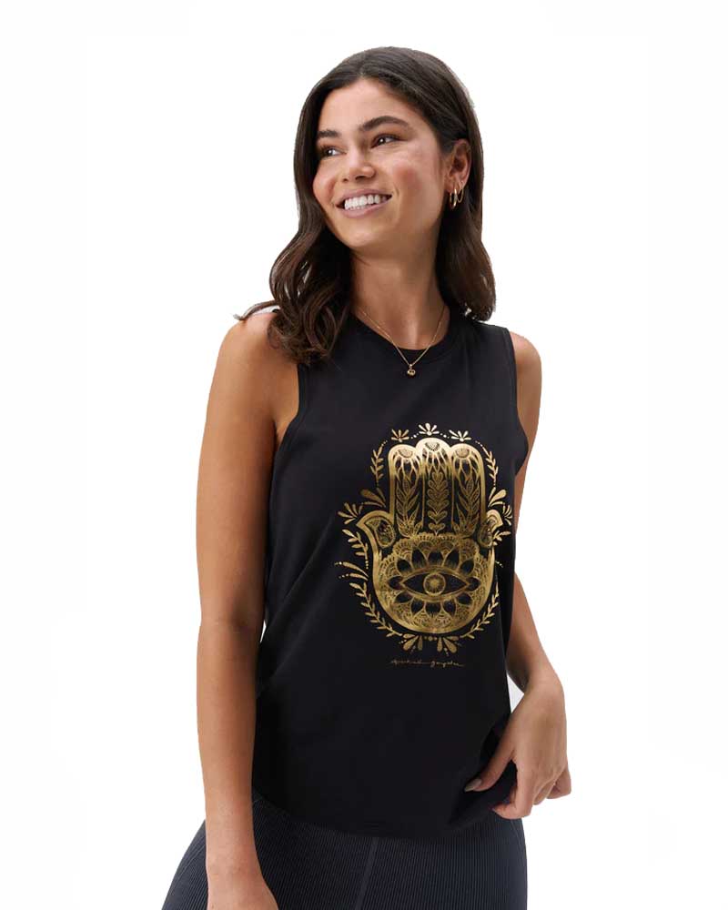 Spiritual Gangster Hamsa Tank - Black