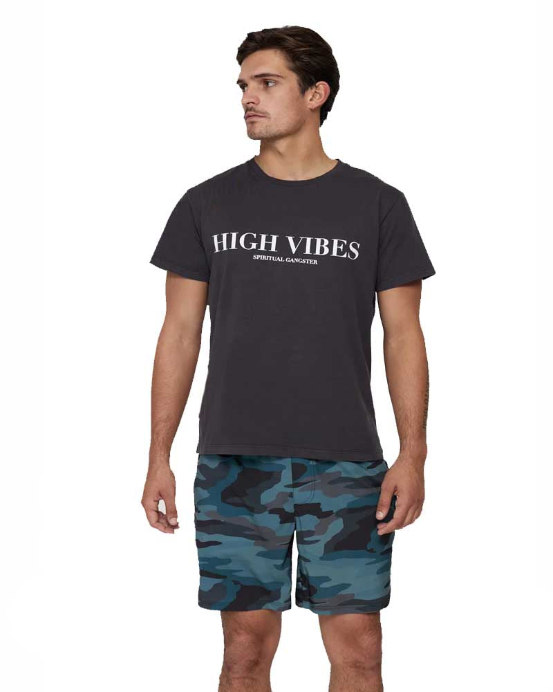 Spiriitual Gangster High Vibes Tee - Vintage Black