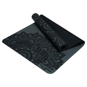 Infinity Yoga Mat 5mm Mandala Charcoal