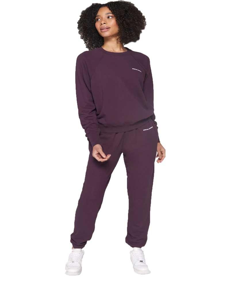 SG 'Spiritual Gangster' Laguna Sweatpant in Blackberry- Mukha Yoga