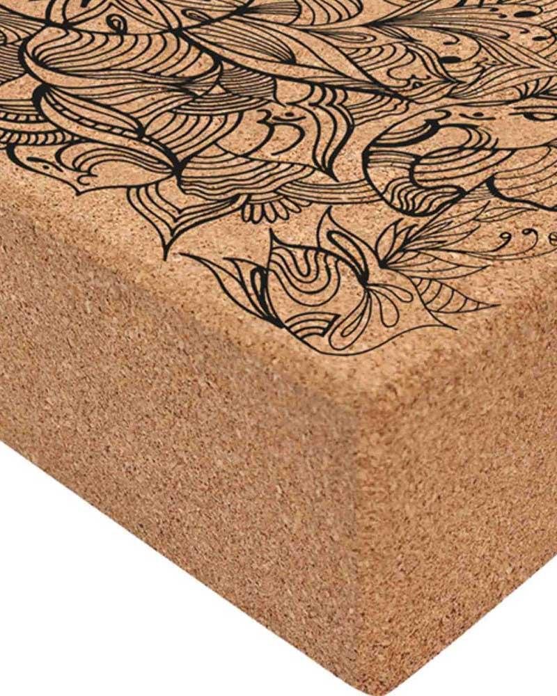 Shakti WarriorLift Yoga Cork Block - Mukha Yoga