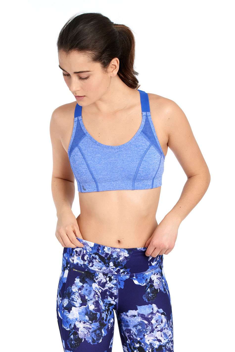 Lole Heather Blue Luma Bra - Mukha Yoga