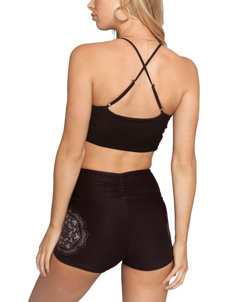 Wolven ThreadsLuna Crossover High-Waisted Short - Mukha Yoga