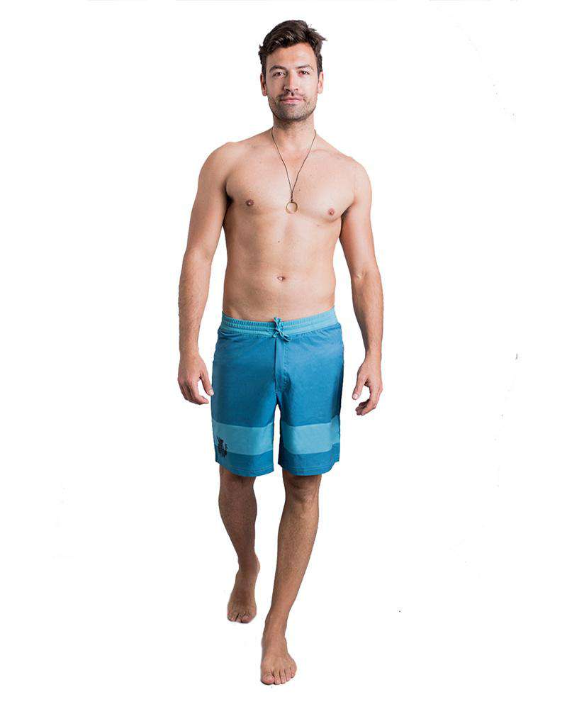 Ohmme Blue Stripe Mayura Shorts - Mukha Yoga