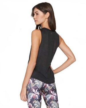 Spiritual Gangster Meditate Active Muscle Tank - Vintage Black