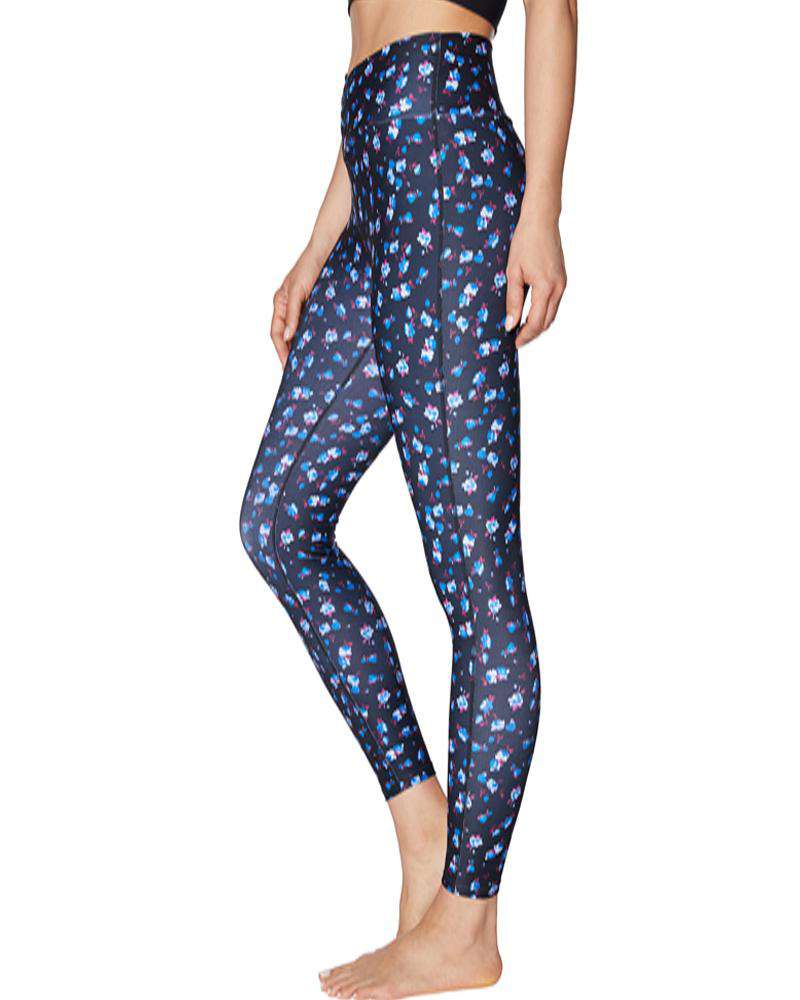 Betsey JohnsonMitered Waist Floral Legging - Mukha Yoga