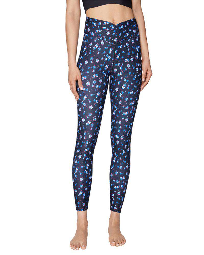 Betsey JohnsonMitered Waist Floral Legging - Mukha Yoga