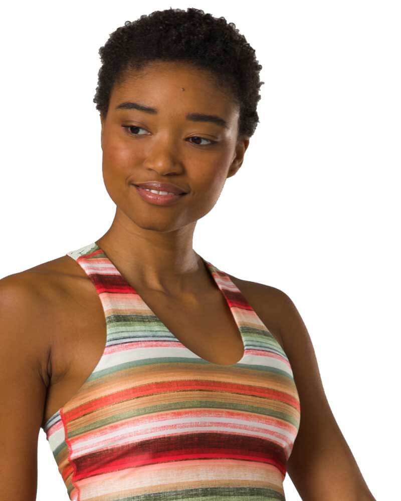 Prana Momento Crop Top - Baja Stripe