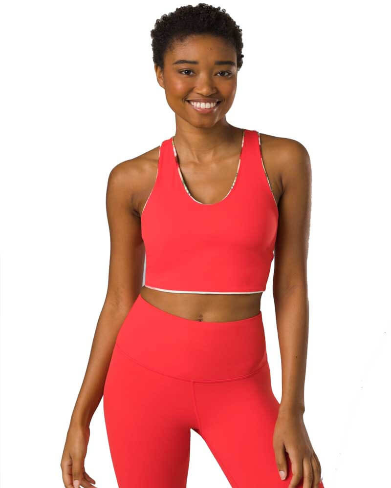 Prana Momento Crop Top - Carmine Red