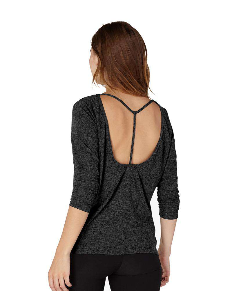 Beyond Yoga Charcoal Moonrise Pullover - Mukha Yoga