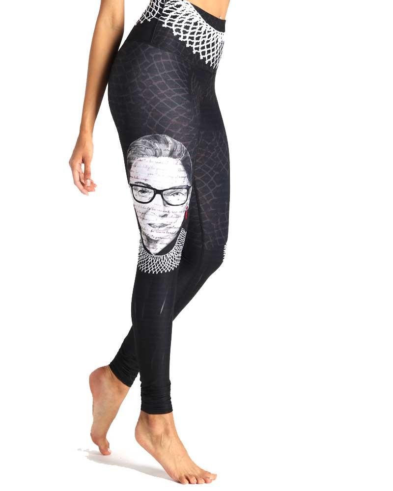 Yoga DemocracyNotorious RBG Printed Yoga Leggings - Mukha Yoga