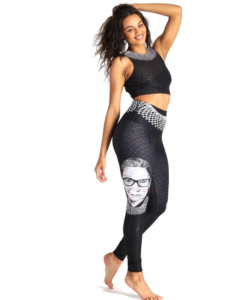 Yoga DemocracyNotorious RBG Printed Yoga Leggings - Mukha Yoga