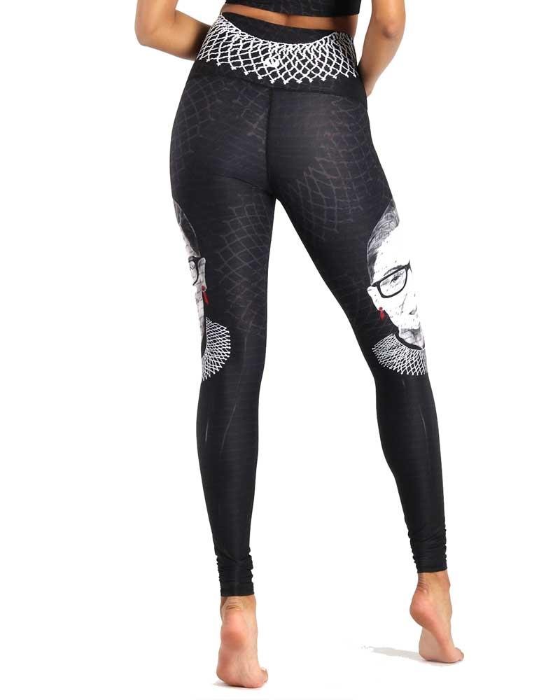 Yoga DemocracyNotorious RBG Printed Yoga Leggings - Mukha Yoga