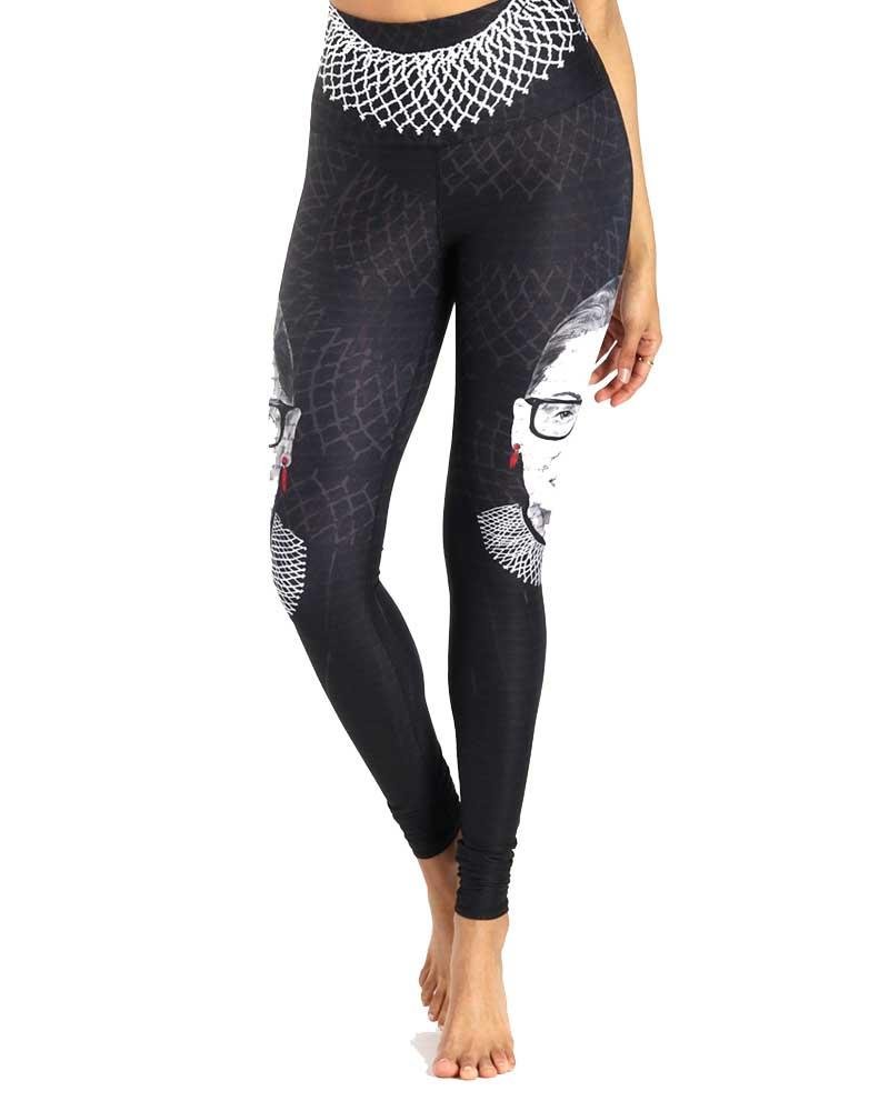 Yoga DemocracyNotorious RBG Printed Yoga Leggings - Mukha Yoga