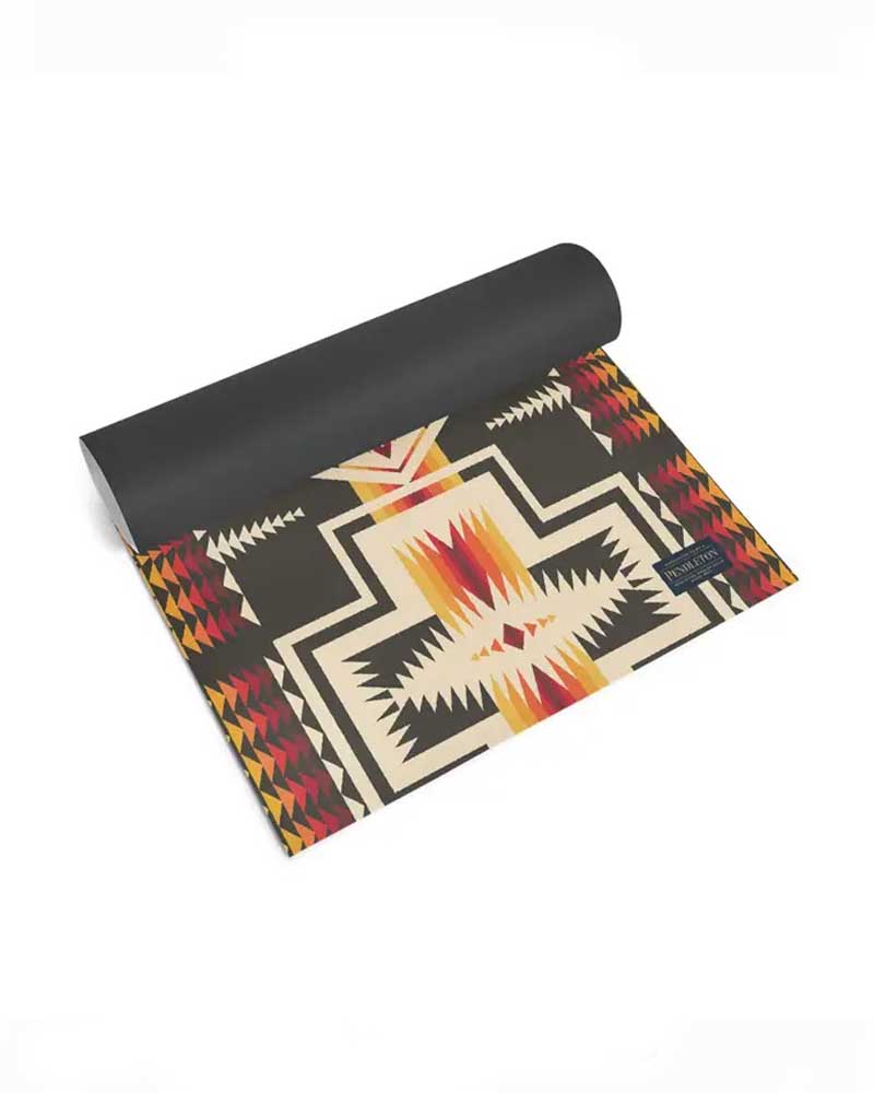 Yune Yoga Pendleton X Harding Black Yoga Mat - Mukha Yoga