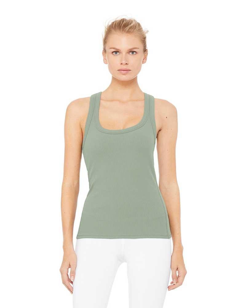 Heather Rib Cropped Tank