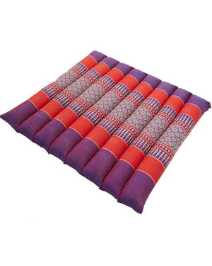 Zafuko Rollable Flat Meditation Cushion Purple Red