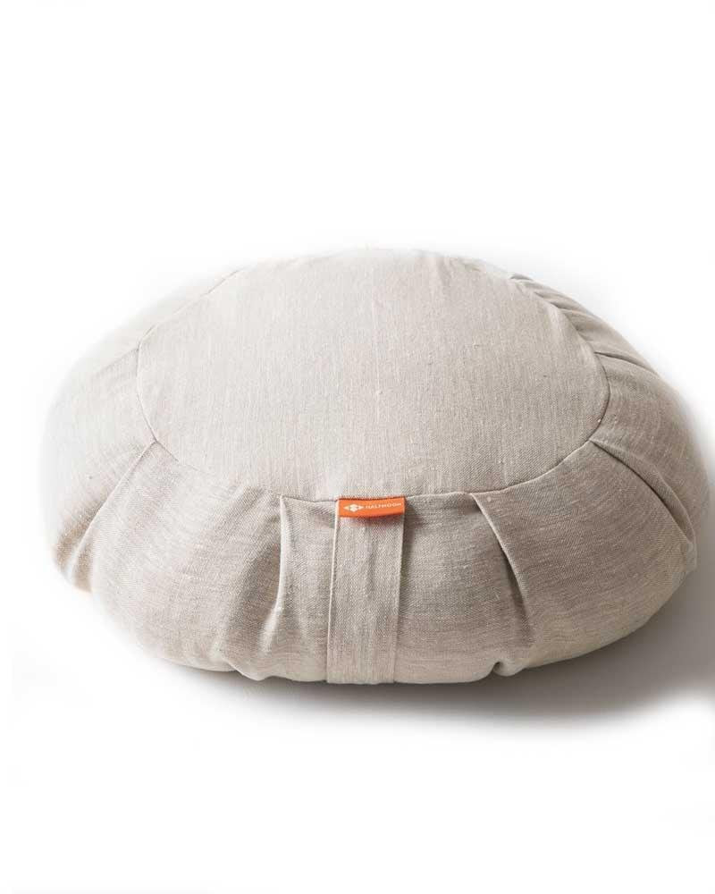 Coussin de méditation de yoga en forme de demi-lune avec