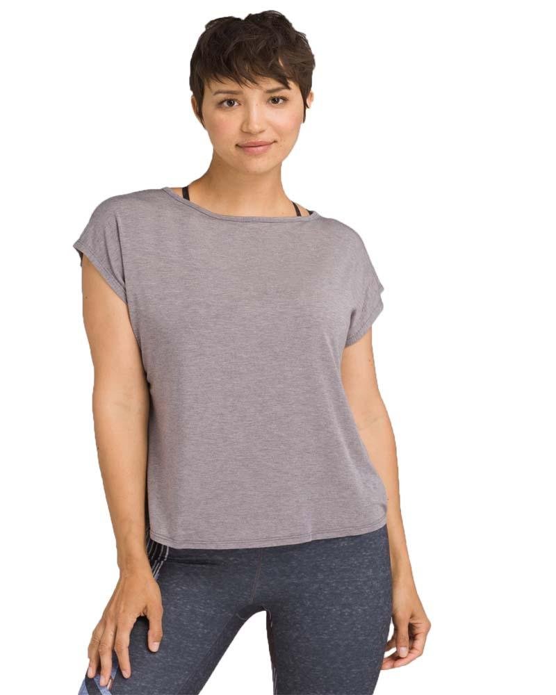 Prana Heather Grey Rowena Top - Mukha Yoga