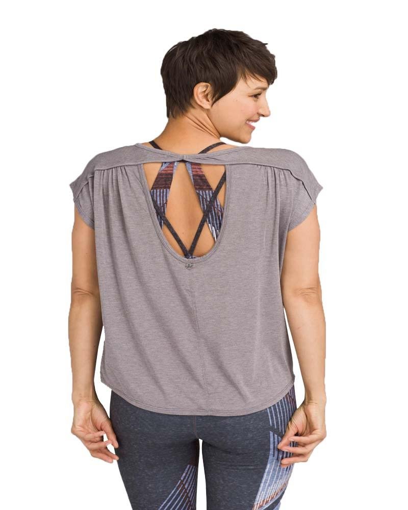 Prana Heather Grey Rowena Top - Mukha Yoga