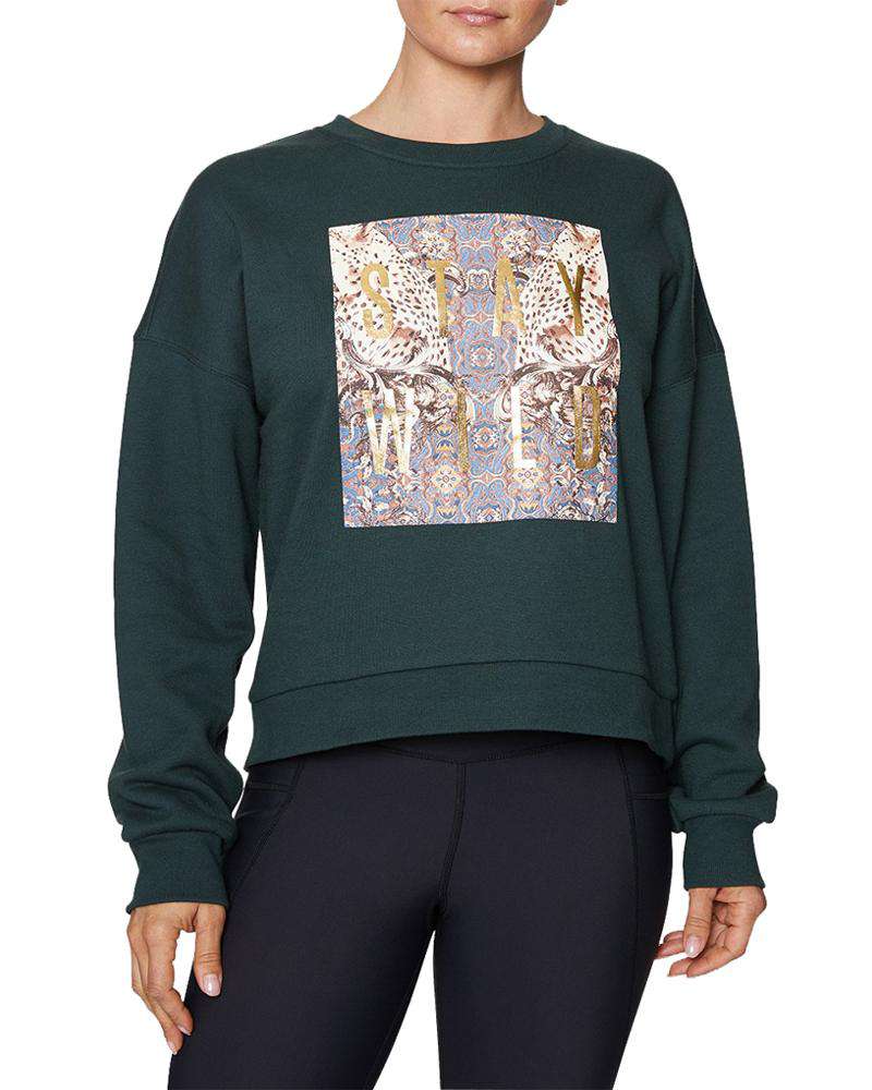 Betsey JohnsonStay Wild Sweatshirt - Mukha Yoga