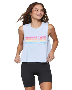 Spiritual GangsterSummer Love Crop Tank - Mukha Yoga