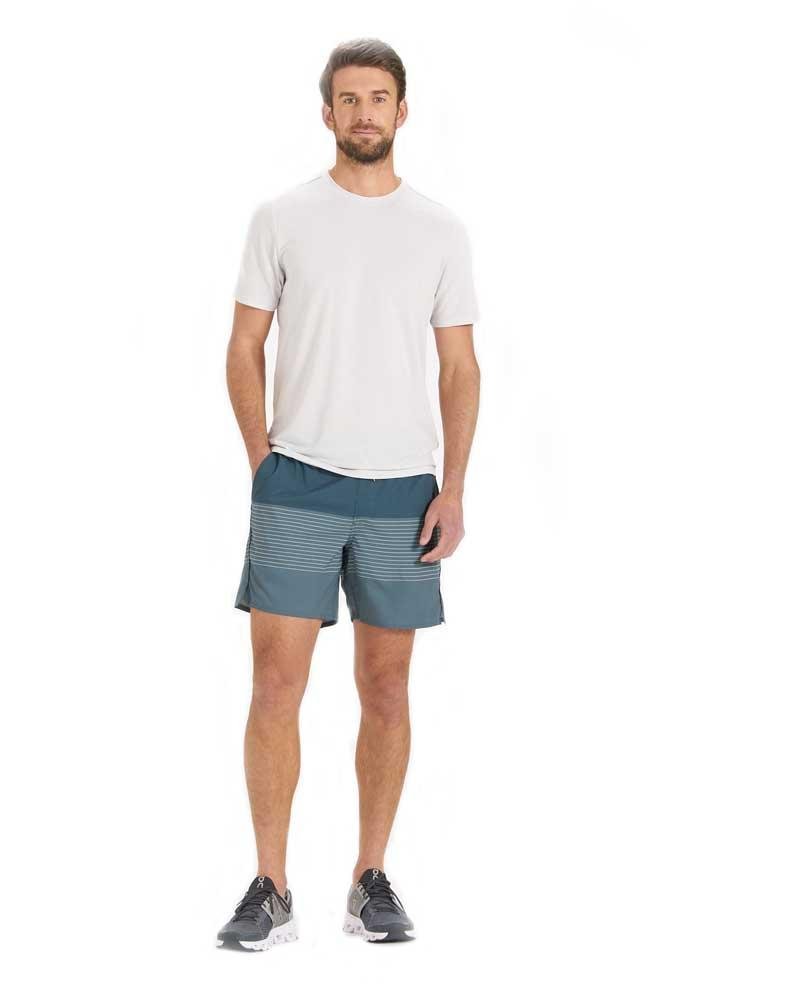 Vuori Trail Short Beryl Stripe