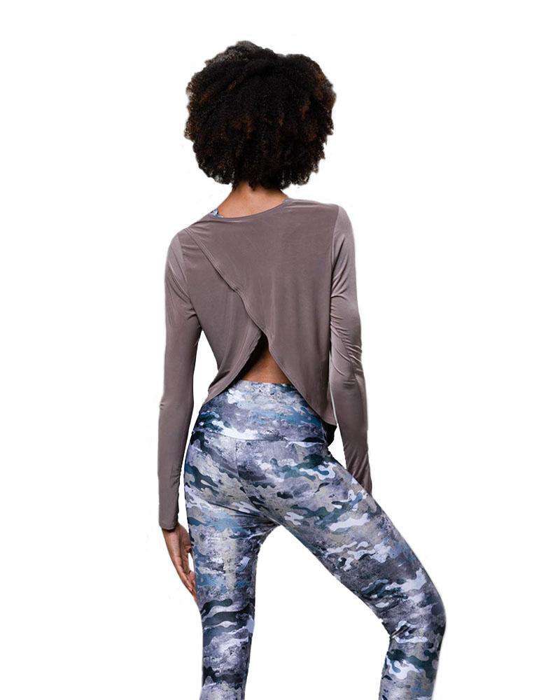 OnzieTulip Back Long Sleeve Top - Mukha Yoga